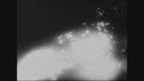 Bomb exploding on the Germany city at night Stock Footage 83656294