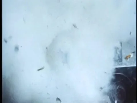 Bomb exploding in street 스톡 동영상 260254732