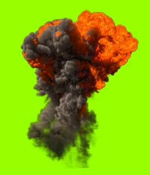 Bomb Explosion - 3D rendering Stock Illustration
