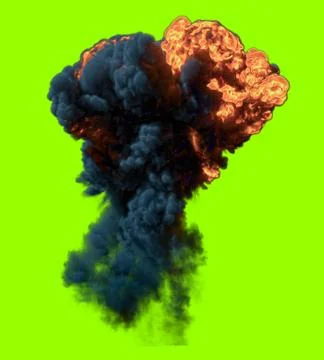 Bomb Explosion - 3D rendering Stock Illustration