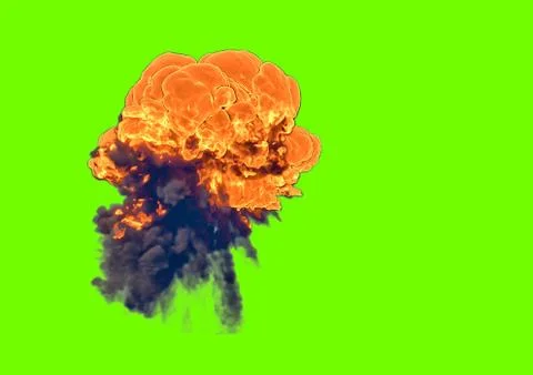 Bomb Explosion - 3D rendering Stock Illustration