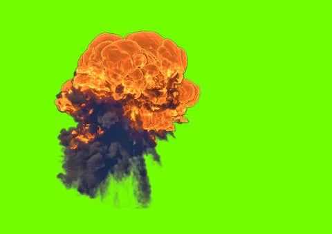 Bomb Explosion - 3D rendering Stock Illustration