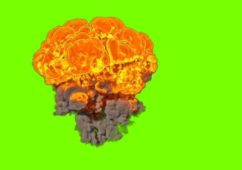 Bomb Explosion - 3D rendering Stock Illustration