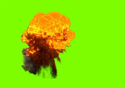 Bomb Explosion - 3D rendering Stock Illustration