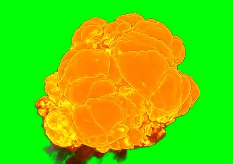 Bomb Explosion - 3D rendering Stock Illustration