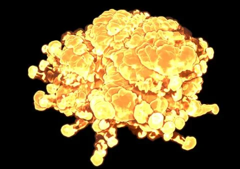 Bomb Explosion - 3D rendering Stock Illustration