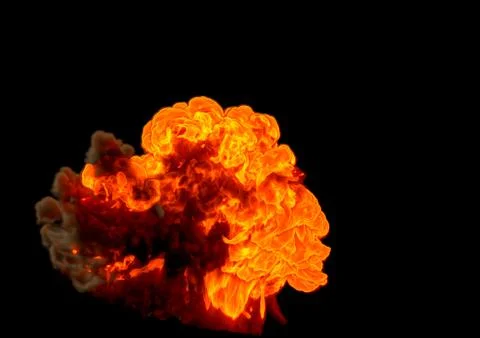 Bomb Explosion - 3D rendering Stock Illustration