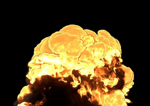 Bomb Explosion - 3D rendering Stock Illustration