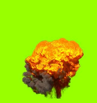 Bomb Explosion - 3D rendering Stock Illustration