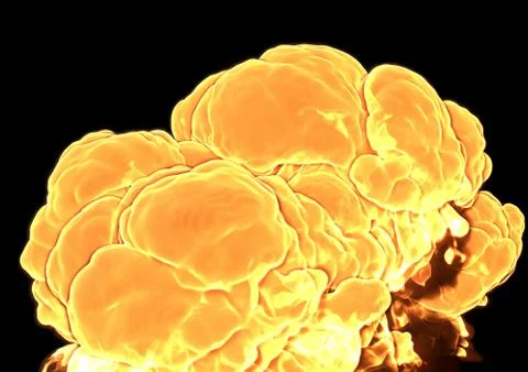 Bomb Explosion - 3D rendering Stock Illustration