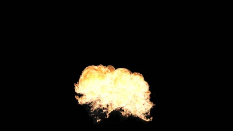 Bomb Explosion With Alpha Channel Explosion Overlay Transparent Background Stock Footage 130313589