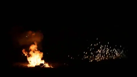 Bomb Explosion With Alpha Channel Explosion Overlay Transparent Background Stock Footage 130485782