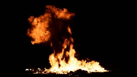 Bomb Explosion With Alpha Channel Explosion Overlay Transparent Background Stock Footage 130485841