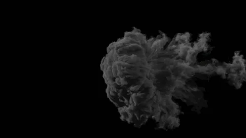 Bomb Explosion With Alpha Channel Explosion Overlay Transparent Background Stock Footage 130486363