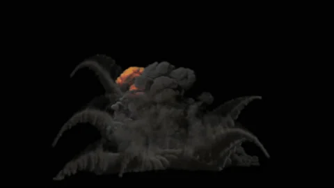 Bomb Explosion With Alpha Channel Explosion Overlay Stock Footage 131322986