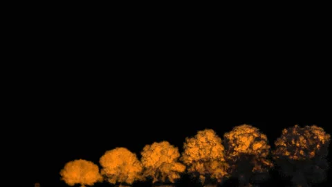 Bomb Explosion With Alpha Channel Explosion Overlay Stock Footage 131326783