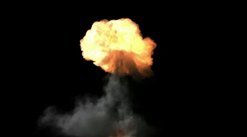 Bomb explosion with alpha channel 動画素材 10732628