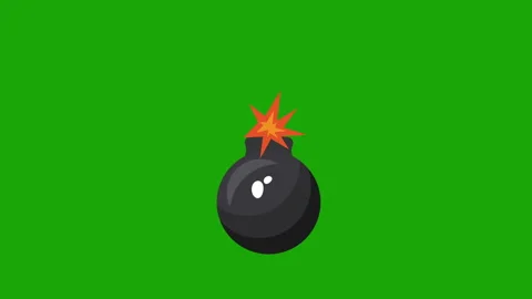 Bomb with explosion animation. 4K motion animation. Stock Footage 299907817