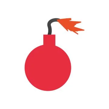 Bomb explosion disaster flame fire icon. Vector graphic 스톡 일러스트