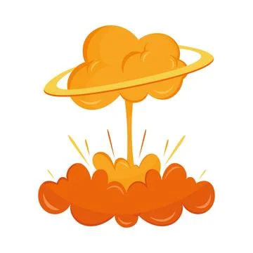 Bomb explosion effect illustration Stock Illustration