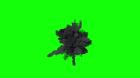 Bomb Explosion. Fire and Smoke Blast. Stock Footage 303278994