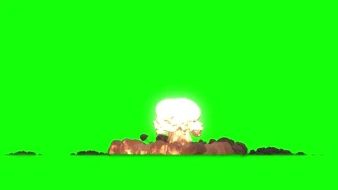 Bomb Explosion. Fire and Smoke Blast. Stock-Footage 303278997