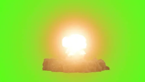 Bomb Explosion. Fire and Smoke Blast. Stock Footage 303279002
