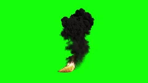 Bomb Explosion. Fire and Smoke Blast. Video stock 303279015