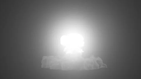 Bomb Explosion. Fire and Smoke Blast. Stock-Footage 303279019
