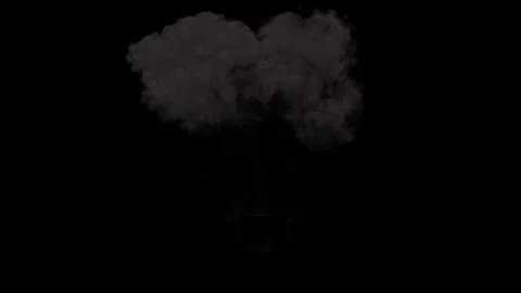 Bomb Explosion. Fire and Smoke Blast. Vidéo 303279083