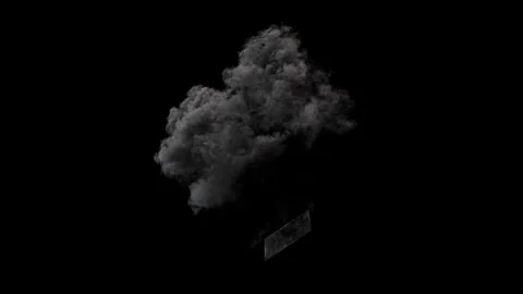 Bomb Explosion. Fire and Smoke Blast. 스톡 동영상 303279095