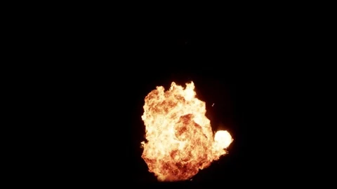 Bomb Explosion. Fire and Smoke Blast. 動画素材 303279096