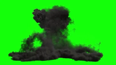 Bomb Explosion. Fire and Smoke Blast. Stockbeeldmateriaal 303279103