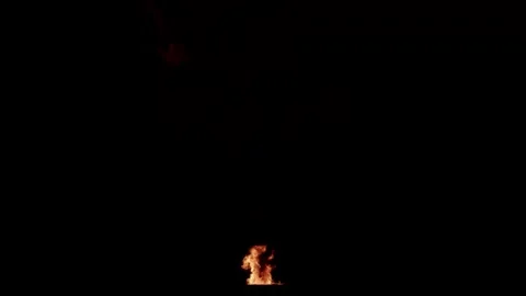 Bomb Explosion. Fire and Smoke Blast. Stockbeeldmateriaal 303279111
