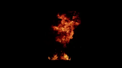Bomb Explosion. Fire and Smoke Blast. Stock Footage 303279150