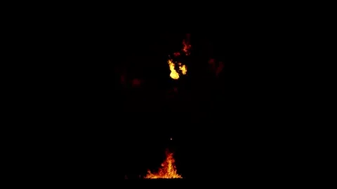 Bomb Explosion. Fire and Smoke Blast. Stock Footage 303279183