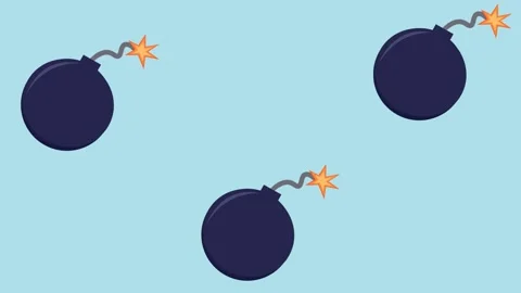 Bomb explosion Video stock 158383833