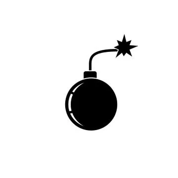 Bomb explosion icon Stock Illustration
