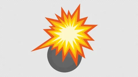 Bomb Explosive animation Stock Footage 332815425
