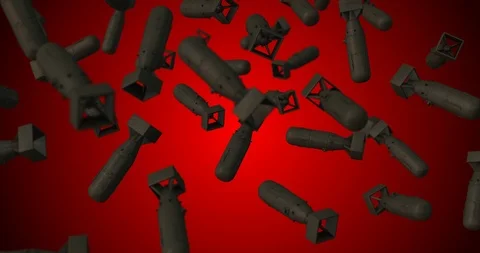 Bomb falling slow motion Stock-Footage 104584920