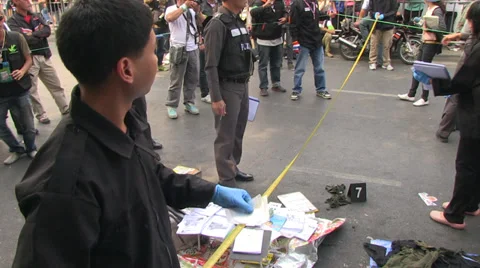 BOMB GRENADE BLAST ATTACK TERRORISM POLITICAL Stock Footage 38555849