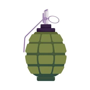 Bomb, grenade flat vector icon, TNT explosive with detonator, cartoon dynamite Stock Illustration