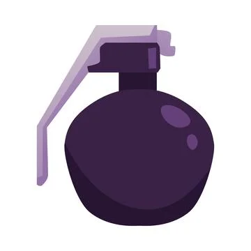 Bomb, grenade flat vector icon, cartoon TNT dynamite with detonator Stock Illustration