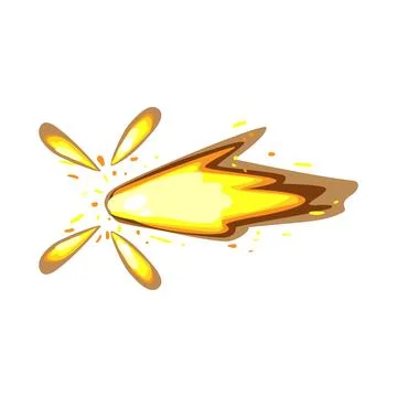 Bomb gun flash cartoon vector illustration Stock Illustration