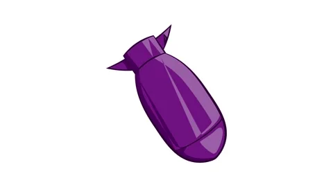 Bomb icon animation Vídeos de archivo 157179056
