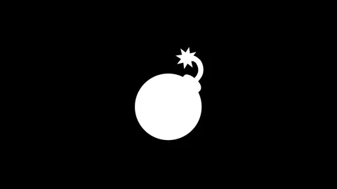 Bomb Icon Stock Footage 335609042