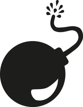 Bomb icon Illustrazione stock
