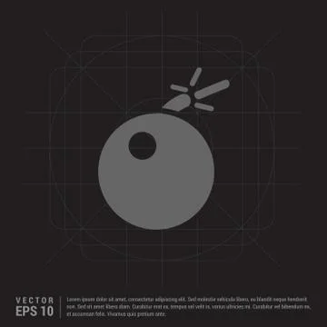 BOMB icon イラスト素材