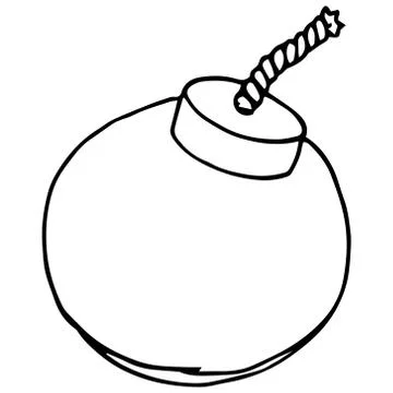 Bomb icon. Stock Illustration