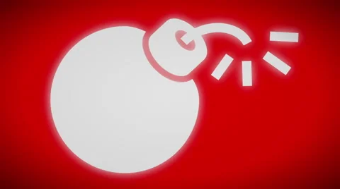 Bomb icon. Looping. Stock Footage 59971704